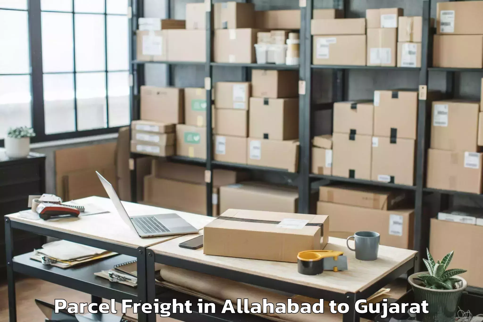 Book Allahabad to Vansada Parcel Freight